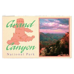 Grand Canyon National Park Postcard Vintage South Rim Sunset Design Posted 1991